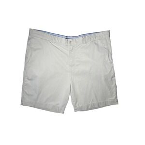 Tommy Bahama Chino Shorts Mens 42 Tan Cotton Tencel Stretch Flat Front